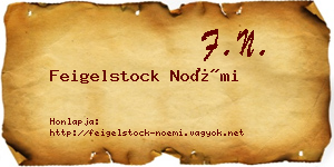Feigelstock Noémi névjegykártya